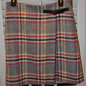 Plaid Wool Boden Skirt